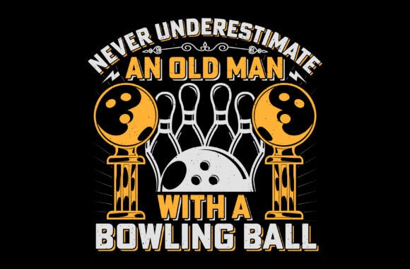 Bowling Ball Sublimation Graphics for T-Shirt Designs