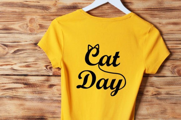 Cat Day Graphics for T-Shirt Designs
