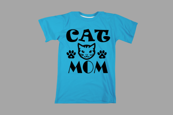 Cat Mom3 SVG: Graphics for T-Shirt Designs