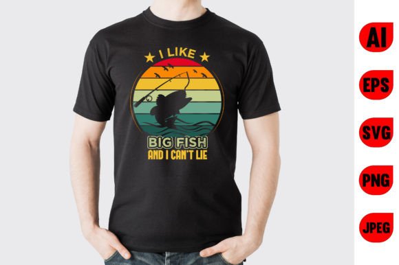 Fishing Graphics for T-Shirt Designs