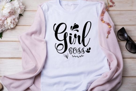 Girl Boss Graphics for T-Shirt Designs