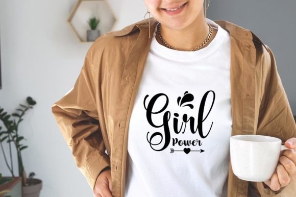Girl Power Graphics for Bold T-Shirt Designs