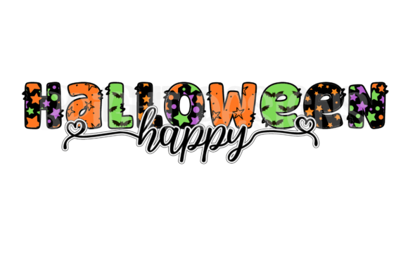 Halloween Word Art Graphics for T-Shirt Designs