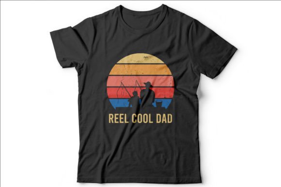 Reel Cool Dad Graphics for T-Shirt Designs