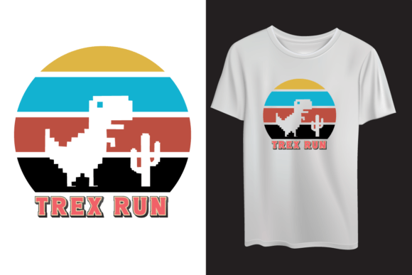 White Trex T-Shirt Design Graphics Review
